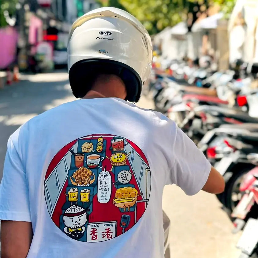 Hong Kong Red Minibus x Snacks T-shirt Special Edition Fusion Spark