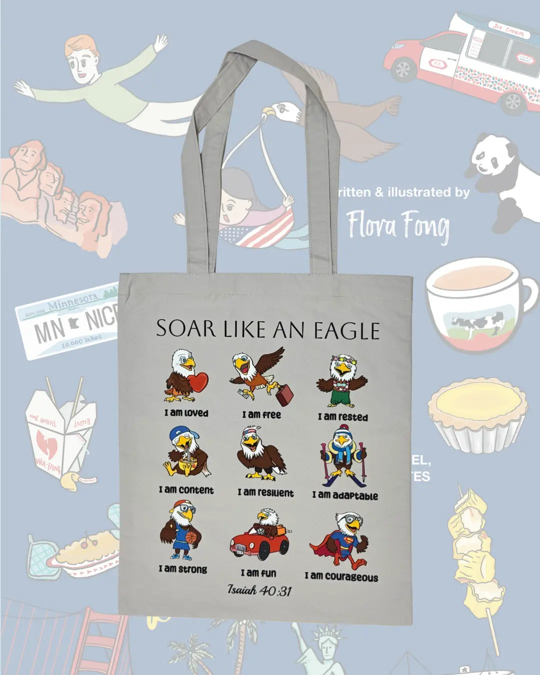 Soar like an Eagle Tote Bag Fusion Spark