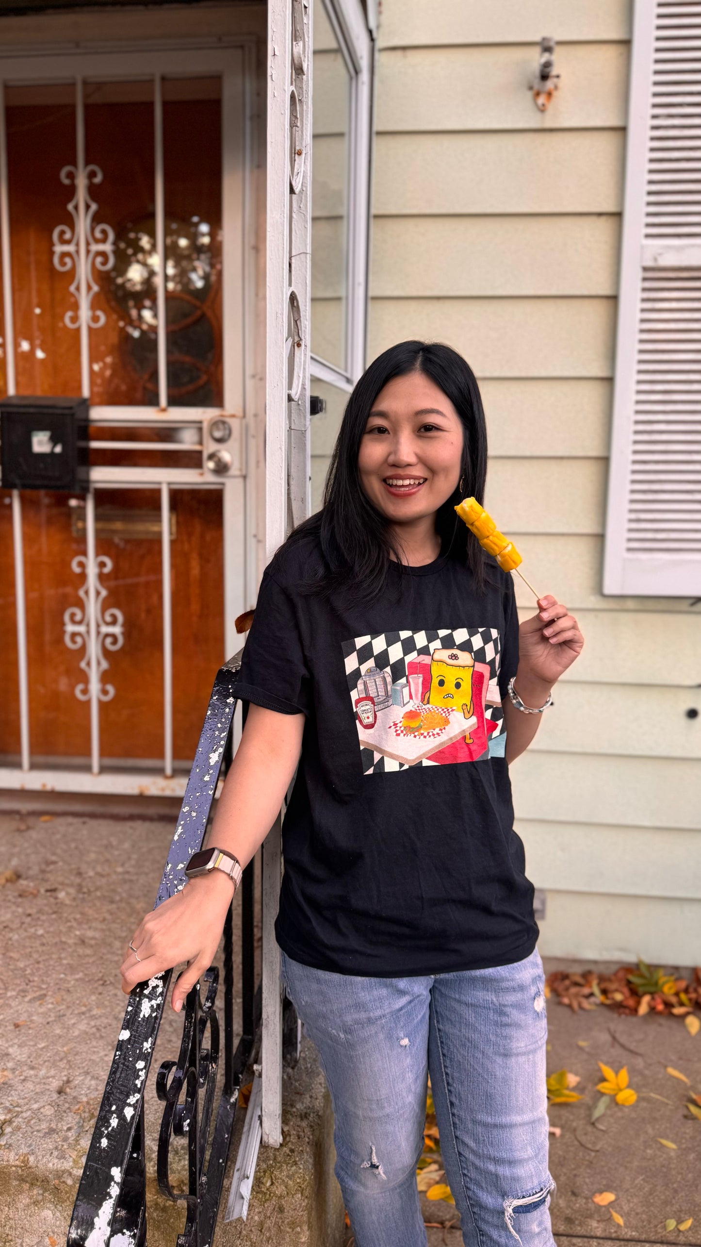 Siu Mai in American Dinner T-shirt (Global Shipping)