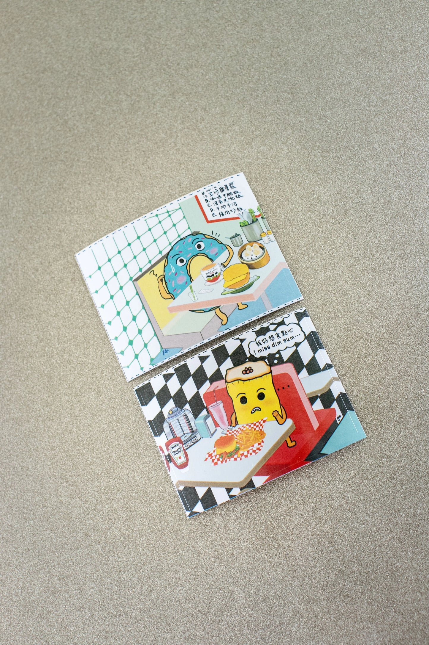 Siu Mai and Donut Sticker Set (2 Stickers) Fusion Spark