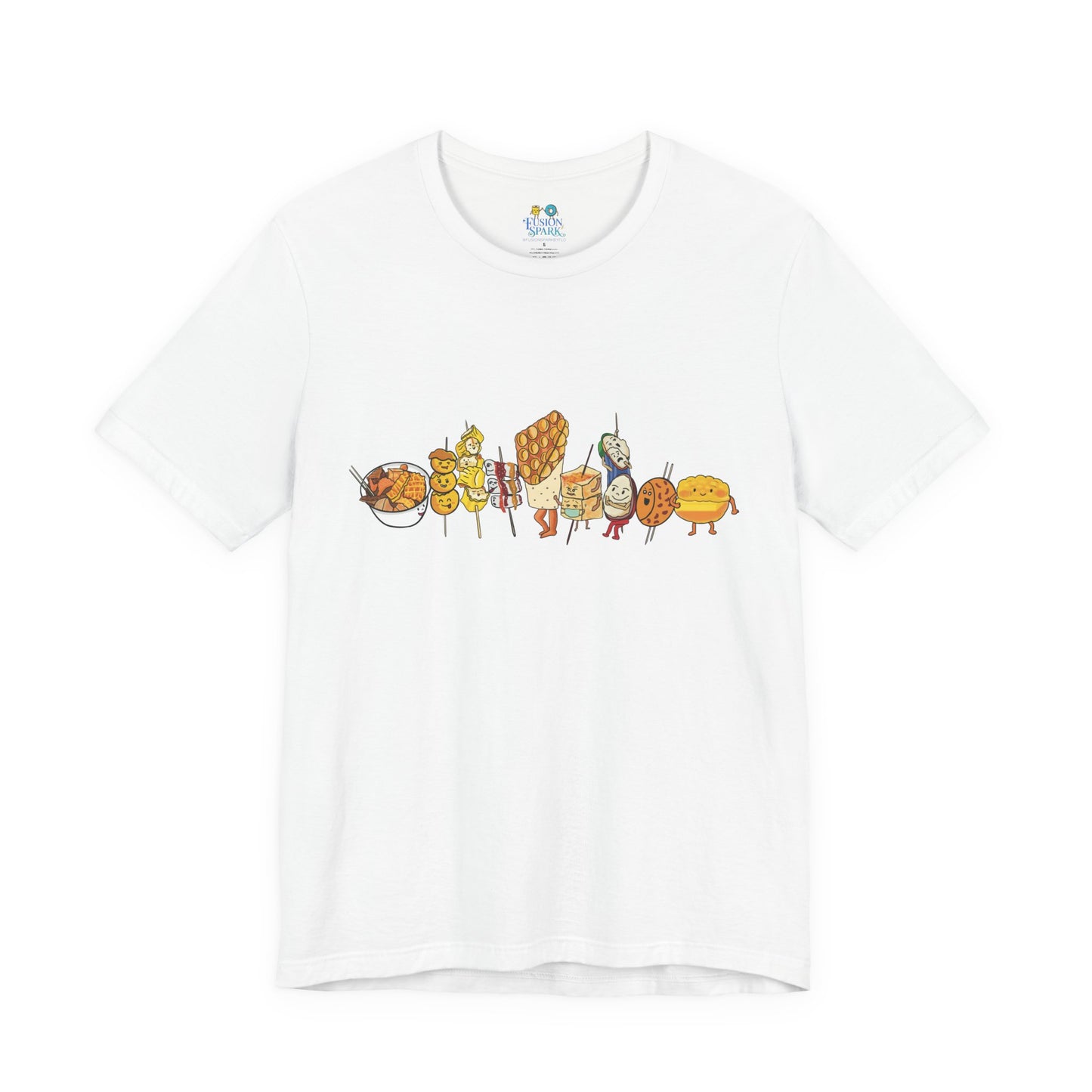 Hong Kong Street Food Uni-Sex T-shirt  香港街頭小食T恤