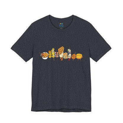 Hong Kong Street Food Uni-Sex T-shirt  香港街頭小食T恤