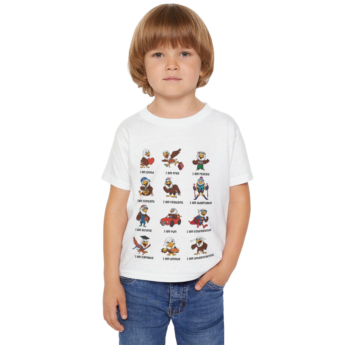 Eagle Tee Soaring Inspirational Unisex Kids T-Shirt (US Shipping)