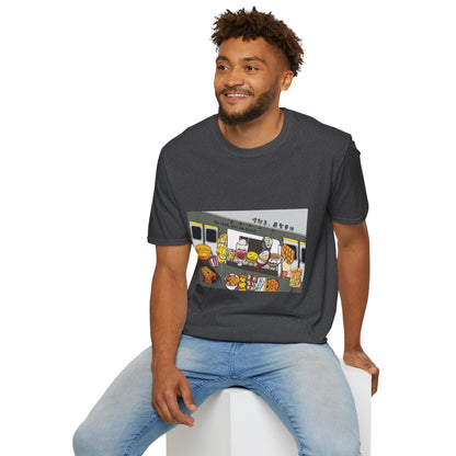 Hong Kong Snacks on MTR train Unisex Soft T-Shirt (U.S. Shipping)