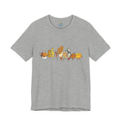 Hong Kong Street Food Uni-Sex T-shirt  香港街頭小食T恤