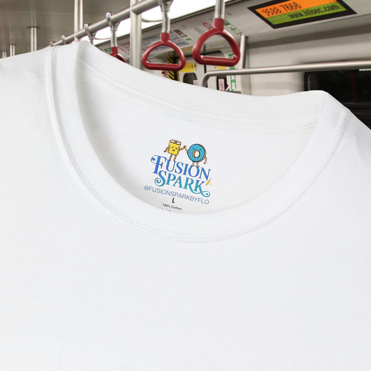 Hong Kong Snacks on MTR train Unisex Soft T-Shirt (U.S. Shipping)