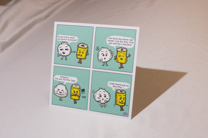 Siu Long Bao x Siu Mai Postcard