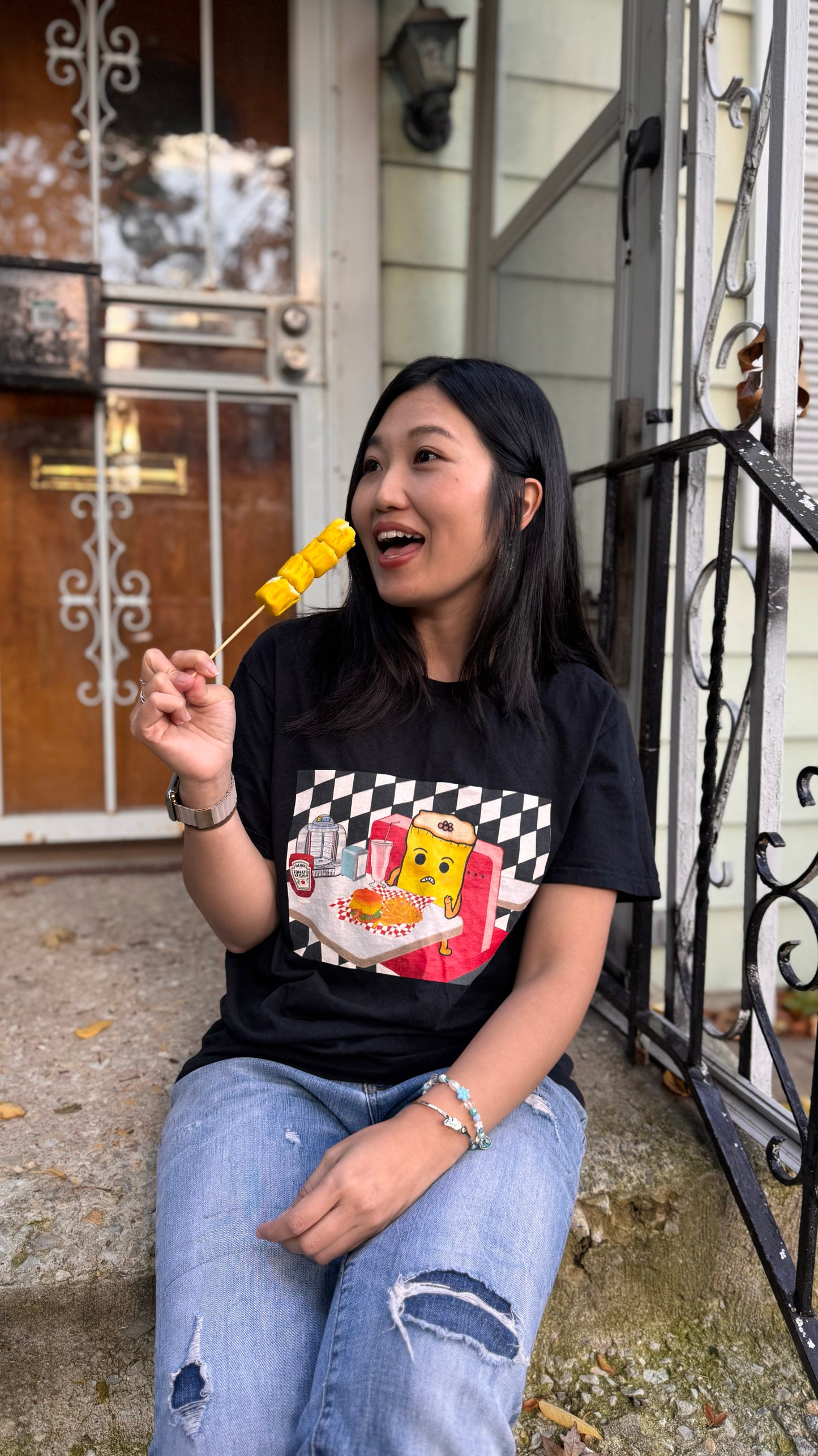 Siu Mai in American Dinner Unisex Soft T-Shirt (Global Shipping)