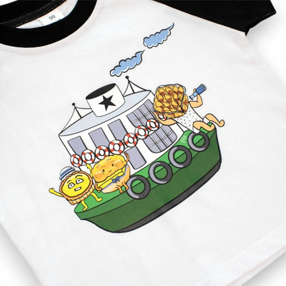 Star Ferry Female T-shirt | Women's Micro Rib Raglan Baby Tee  香港天星小輪T恤 Fusion Spark