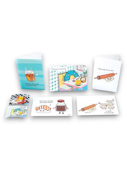 Add Oil Bundle (Postcards and Greeting Card Set of 5 with 2 Stickers)