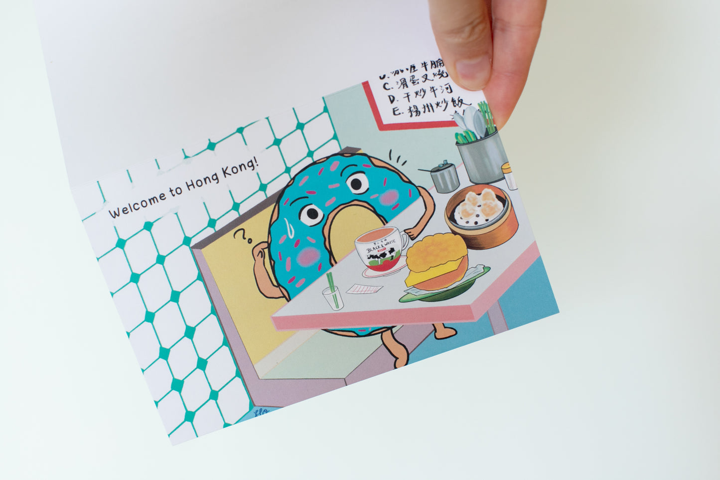 Welcome to Hong Kong Card with Mr. Donut