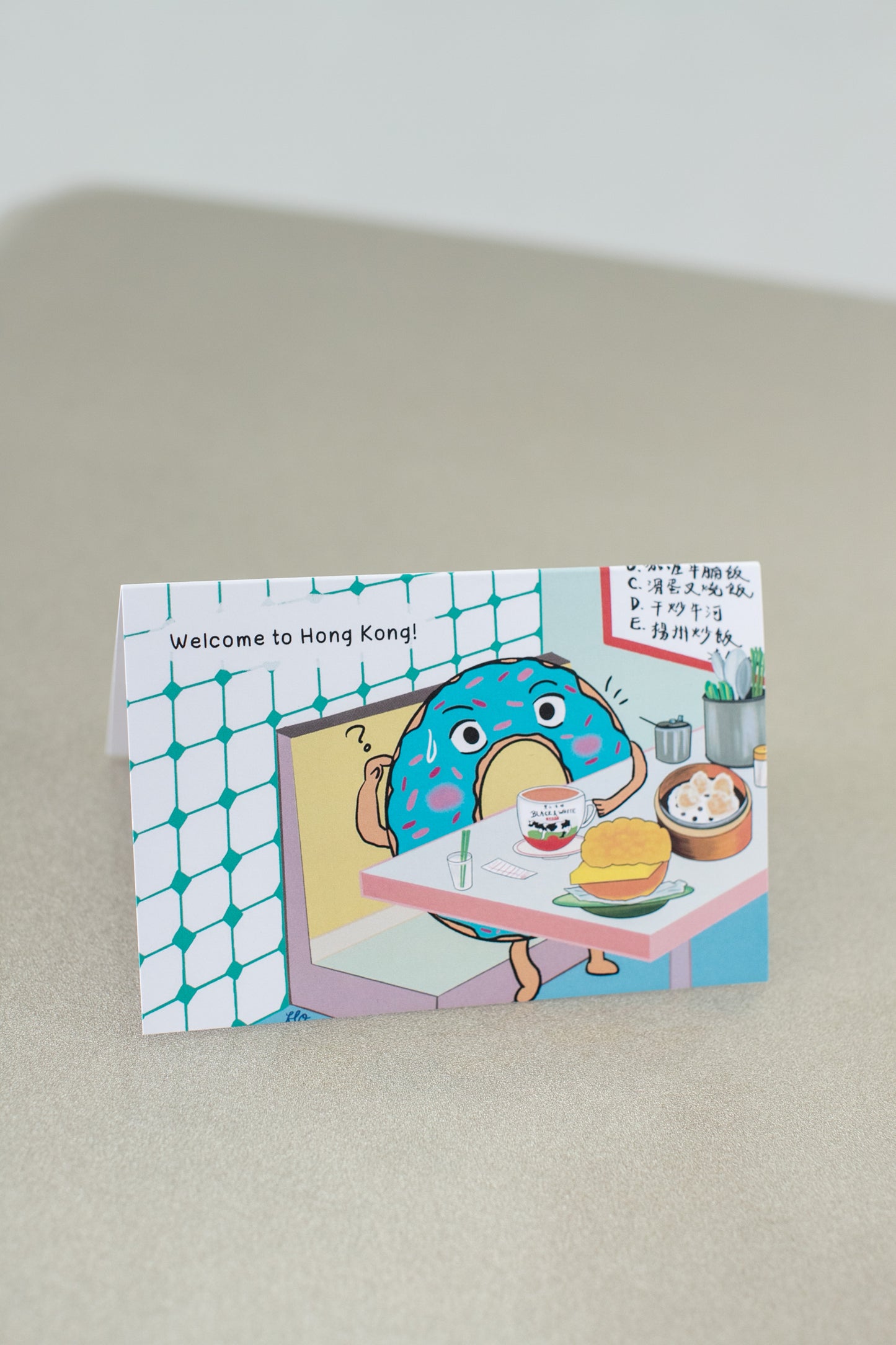 Welcome to Hong Kong Card with Mr. Donut