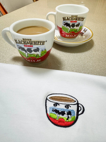 Hong Kong Cha Chaan Teng Milk Tea Shirt | 港式奶茶茶餐廳, 香港奶茶特式手信, 中英對照港式茶餐廳T恤