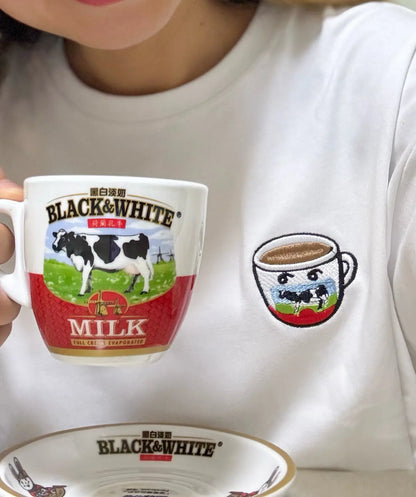 Hong Kong Cha Chaan Teng Milk Tea Shirt | 港式奶茶茶餐廳, 香港奶茶特式手信, 中英對照港式茶餐廳T恤