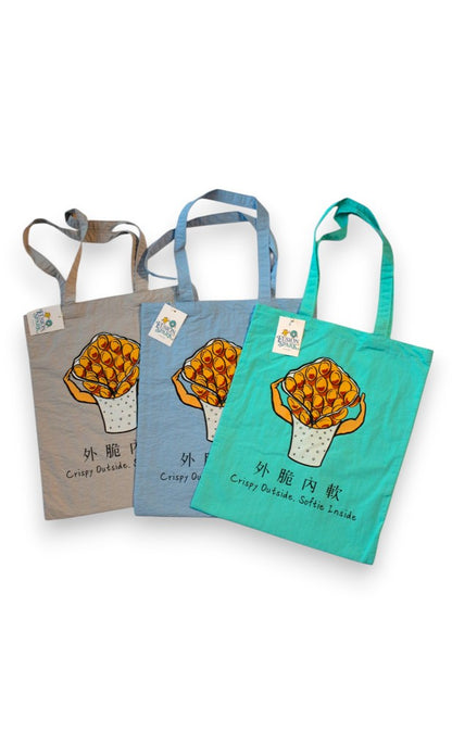 Egg Waffle Man Tote Bag