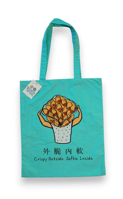 Egg Waffle Man Tote Bag