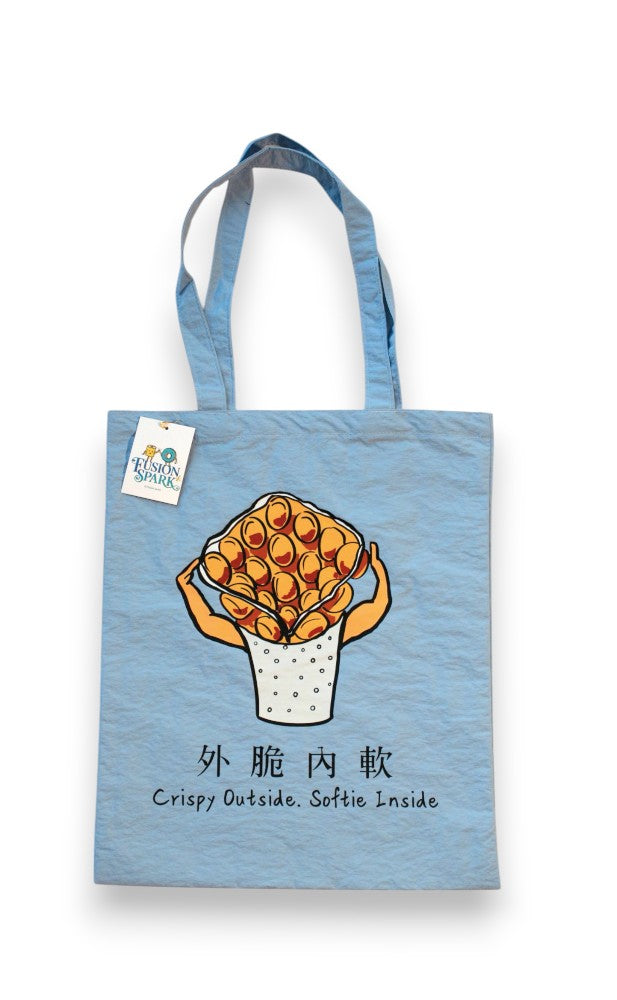 Egg Waffle Man Tote Bag