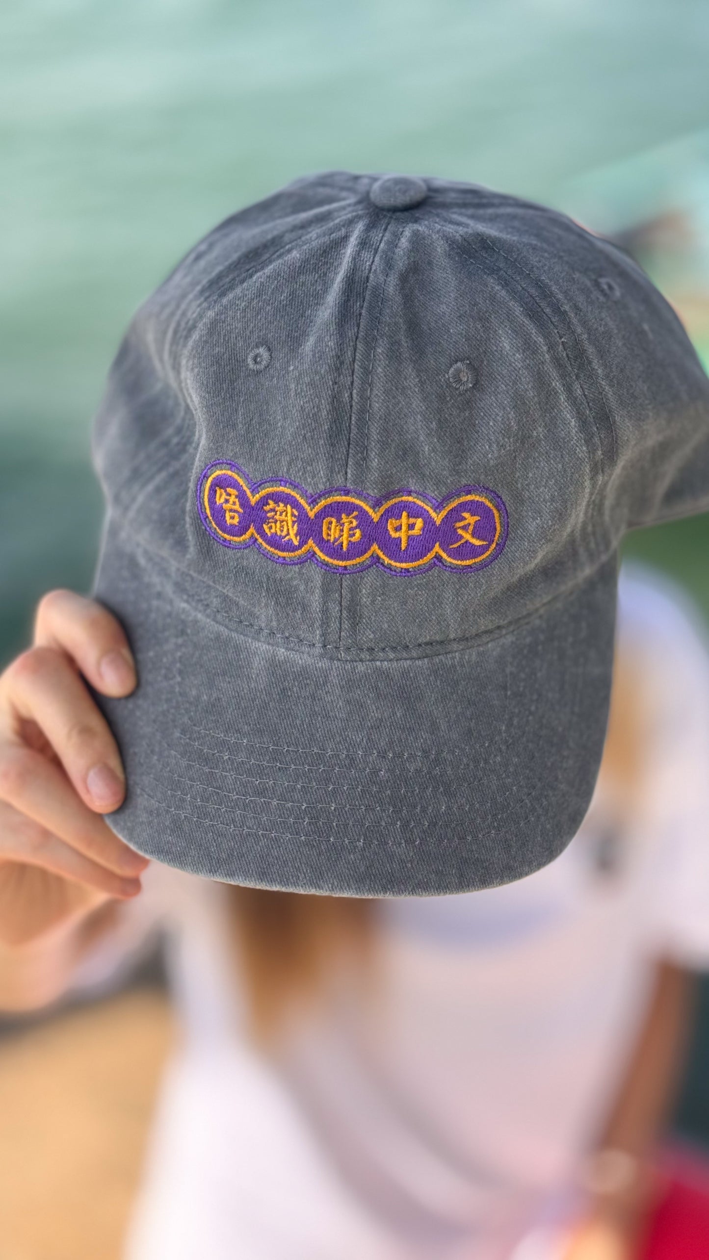 'I don't read Chinese' (唔識睇中文) Embroidered Cap