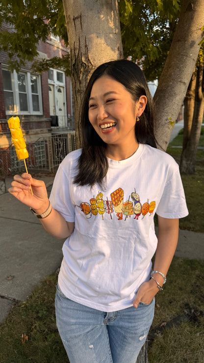 Hong Kong Street Food Uni-Sex T-shirt  香港街頭小食T恤