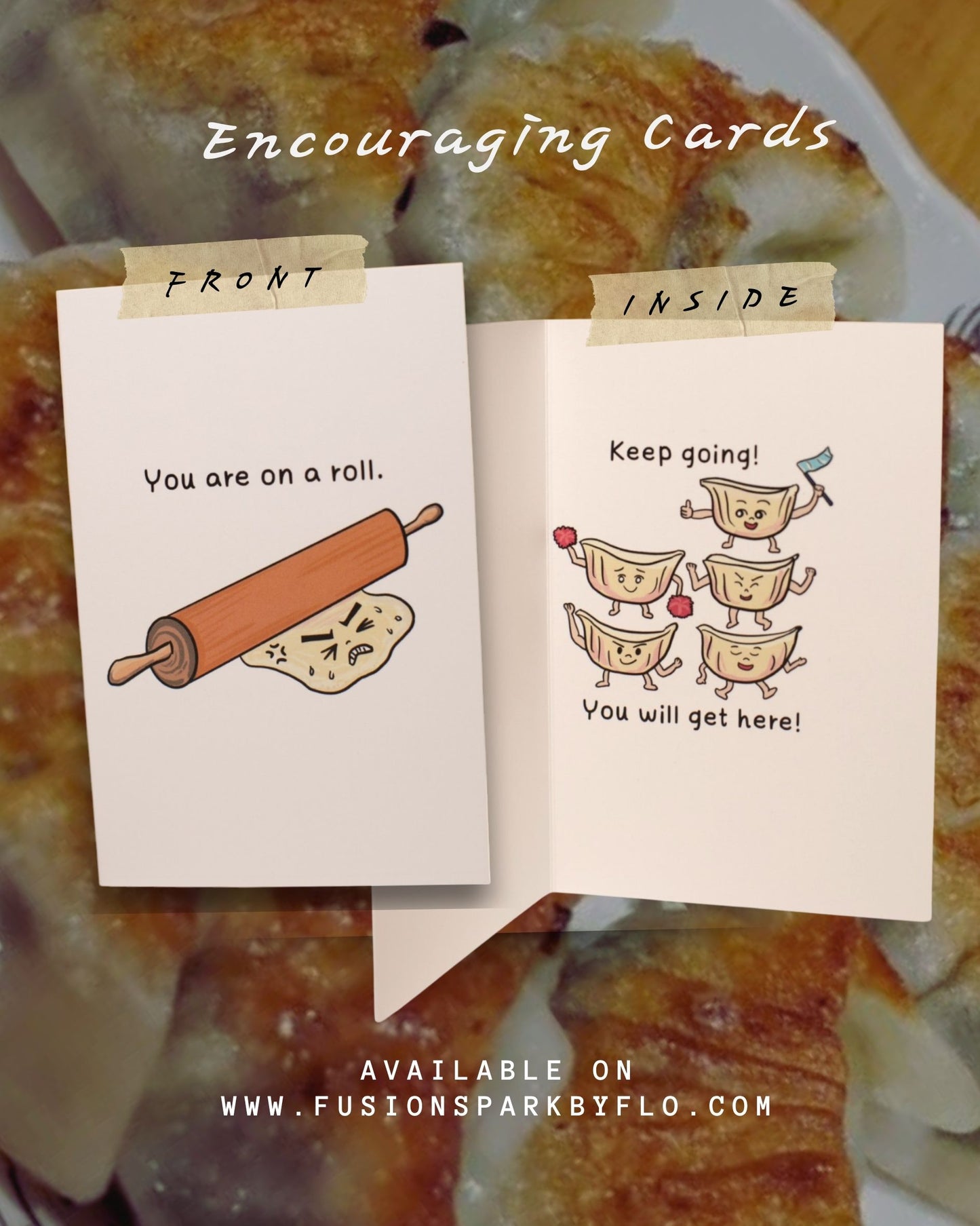 Encouraging Greeting Card: "You are on a roll"
